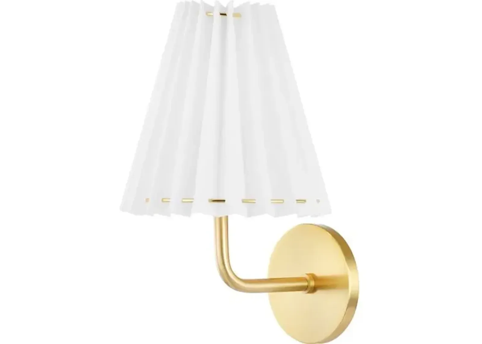 Avi Wall Sconce - Belgian Linen - Gold