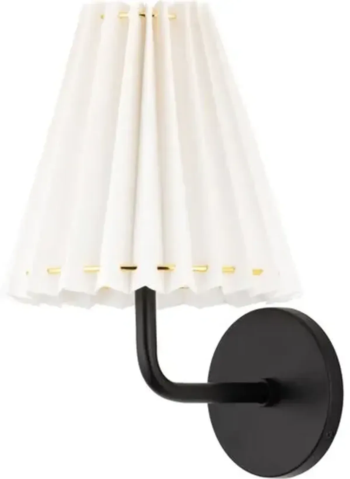 Avi Wall Sconce - Belgian Linen - Black