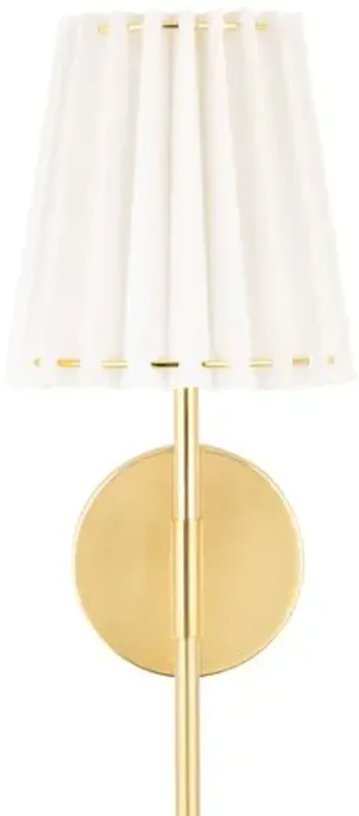 Avi Tail Wall Sconce - Belgian Linen - Gold