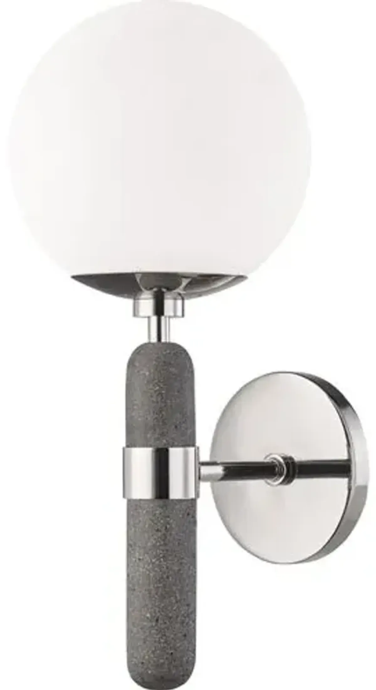 Pascal Globe Wall Sconce - Silver