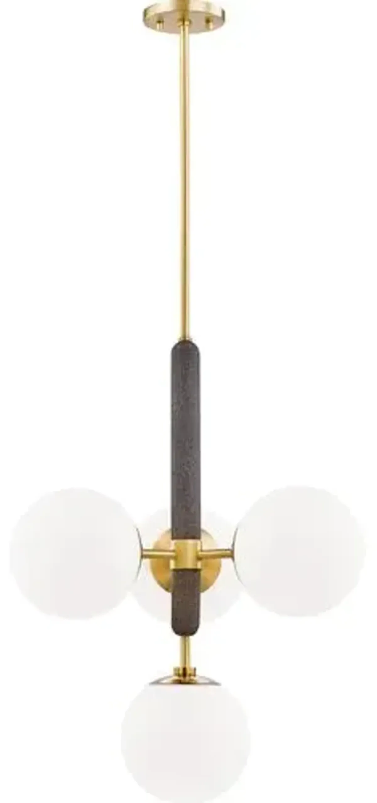 Pascal Globe 4-Light Chandelier - Gold