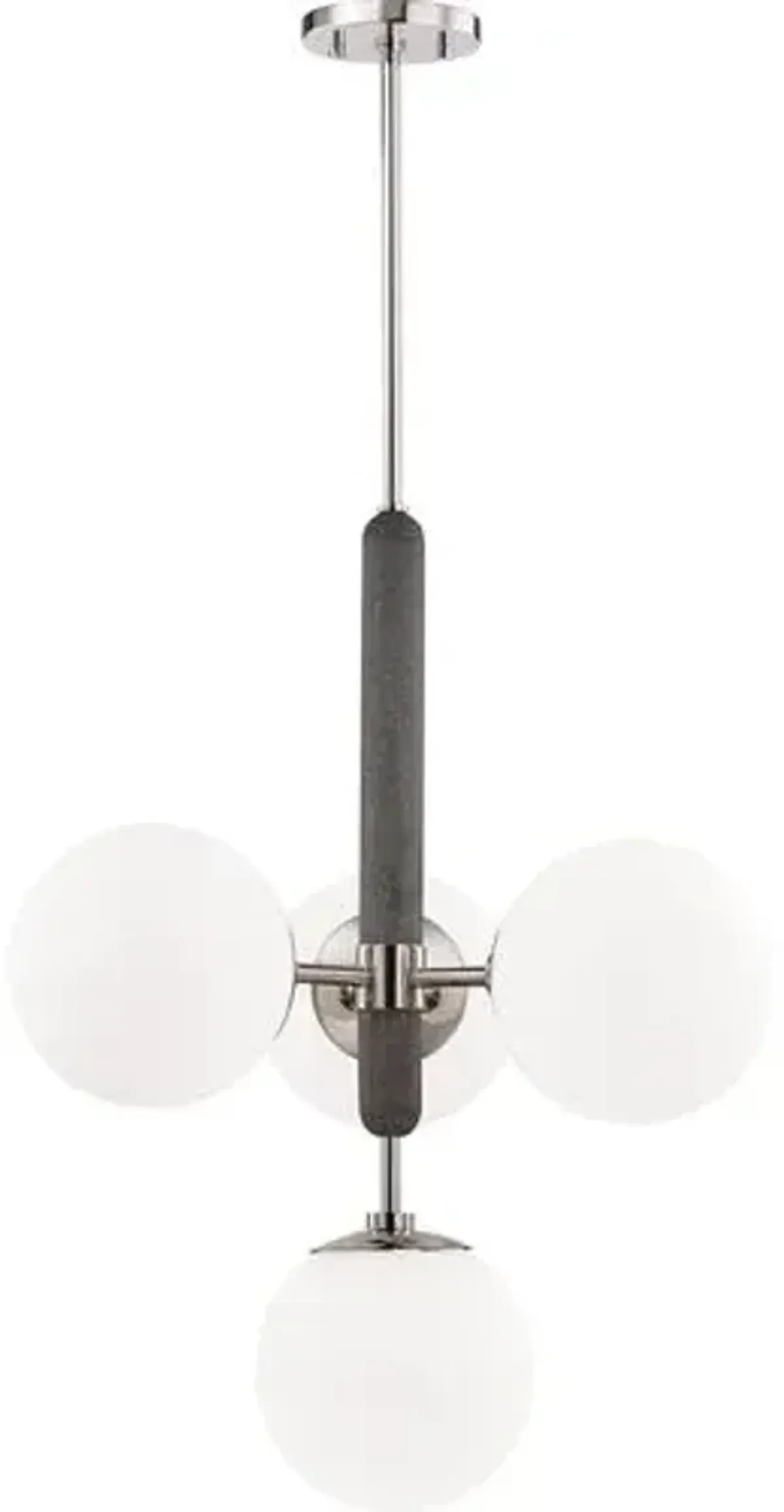 Pascal Globe 4-Light Chandelier - Silver