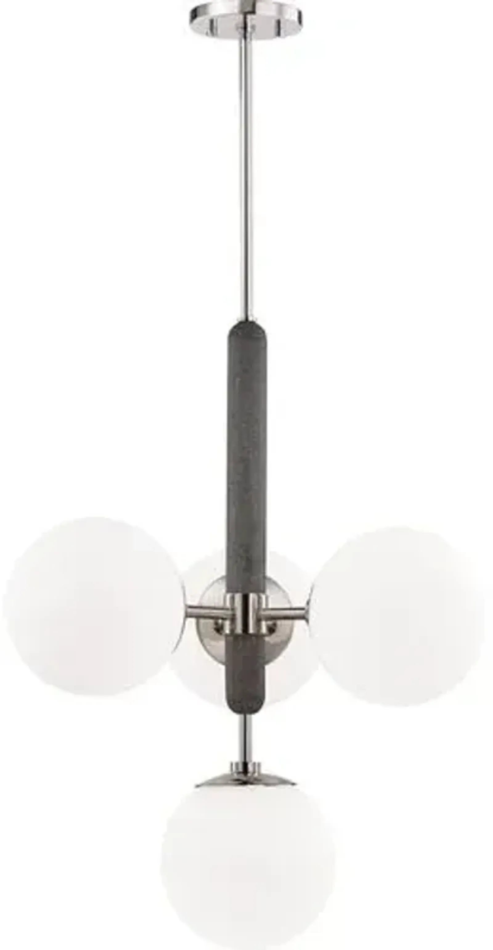 Pascal Globe 4-Light Chandelier - Silver