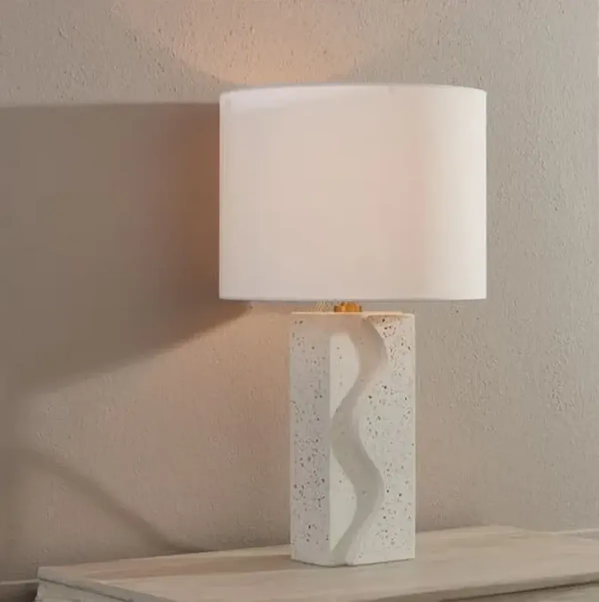 Abra Table Lamp - Ceramic Terrazzo - Gold