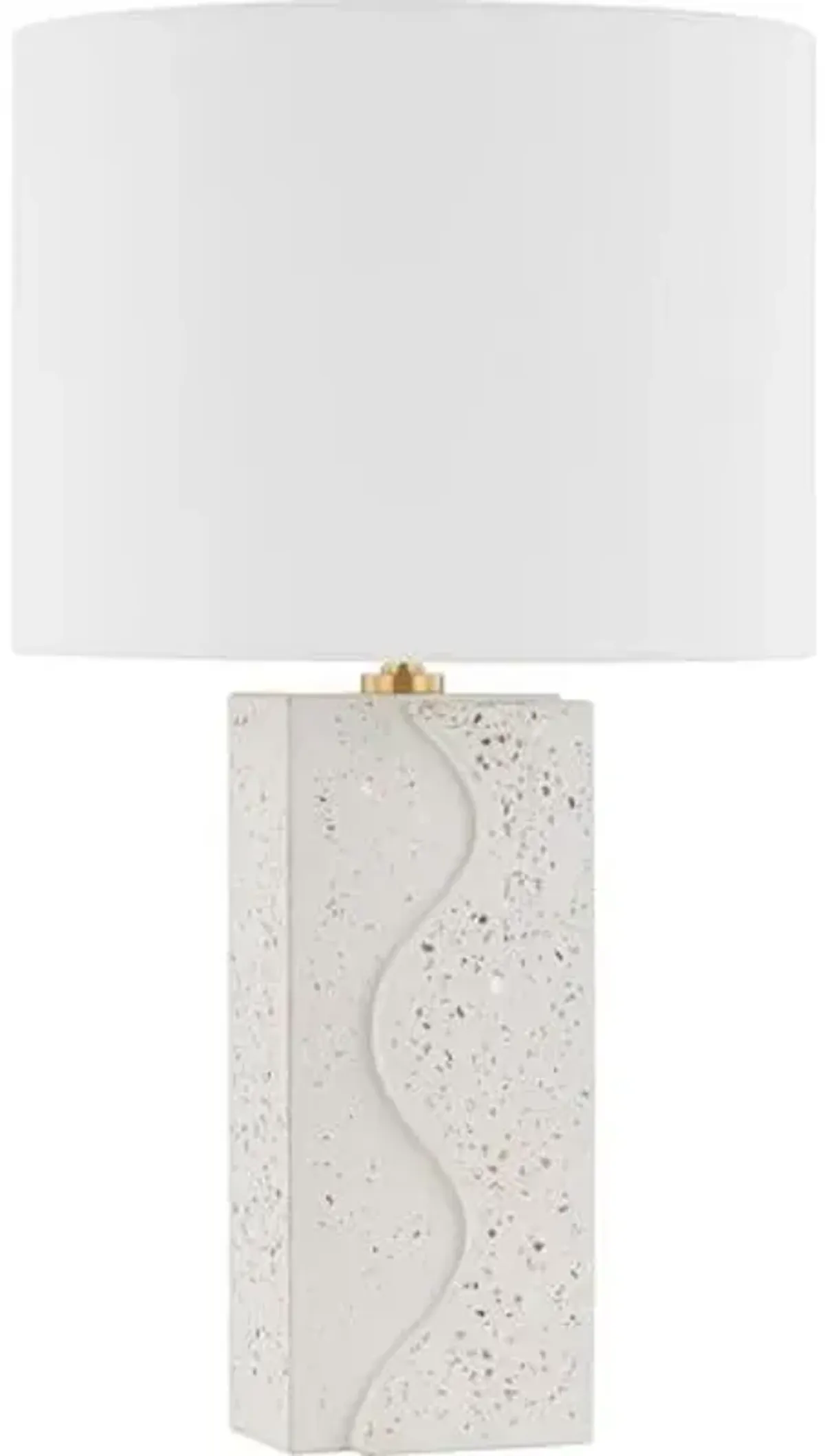 Abra Table Lamp - Ceramic Terrazzo - Gold