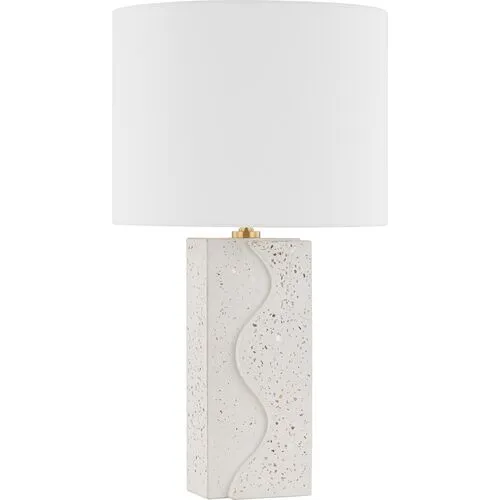 Abra Table Lamp - Ceramic Terrazzo - Gold