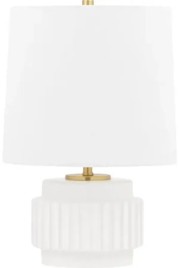 Effie Mini Table Lamp - White