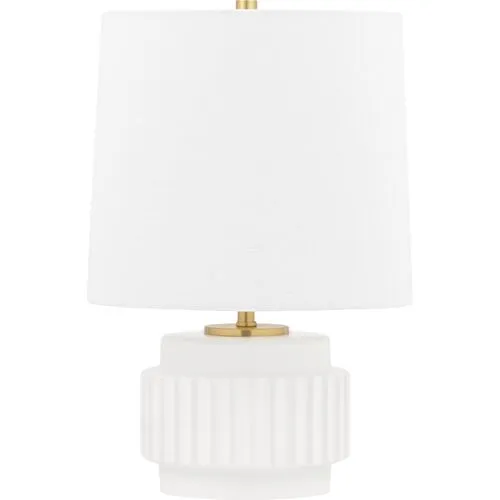 Effie Mini Table Lamp - White