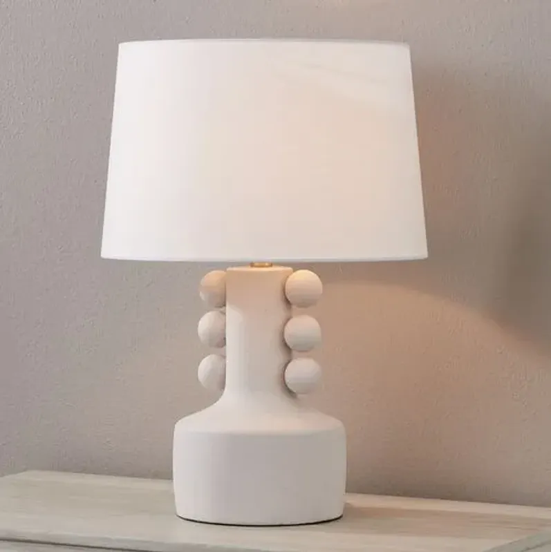 Ranyah Table Lamp - Ivory Speck