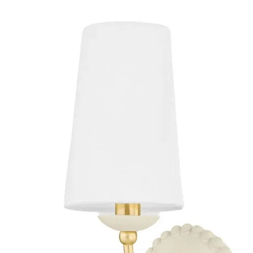 Jagger Wall Sconce - Antique Ivory/Aged Brass