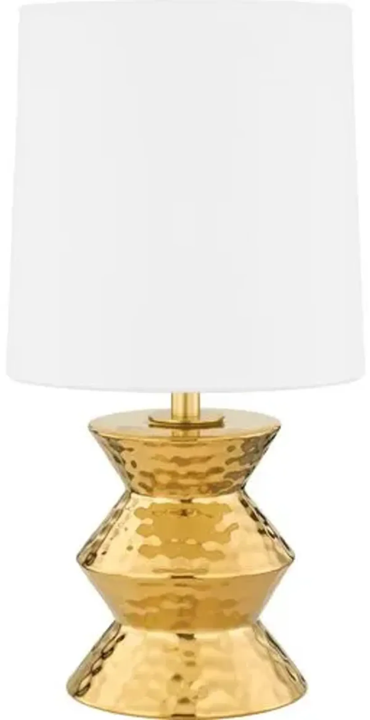 Benedetta Small Table Lamp - Aged Brass - Gold