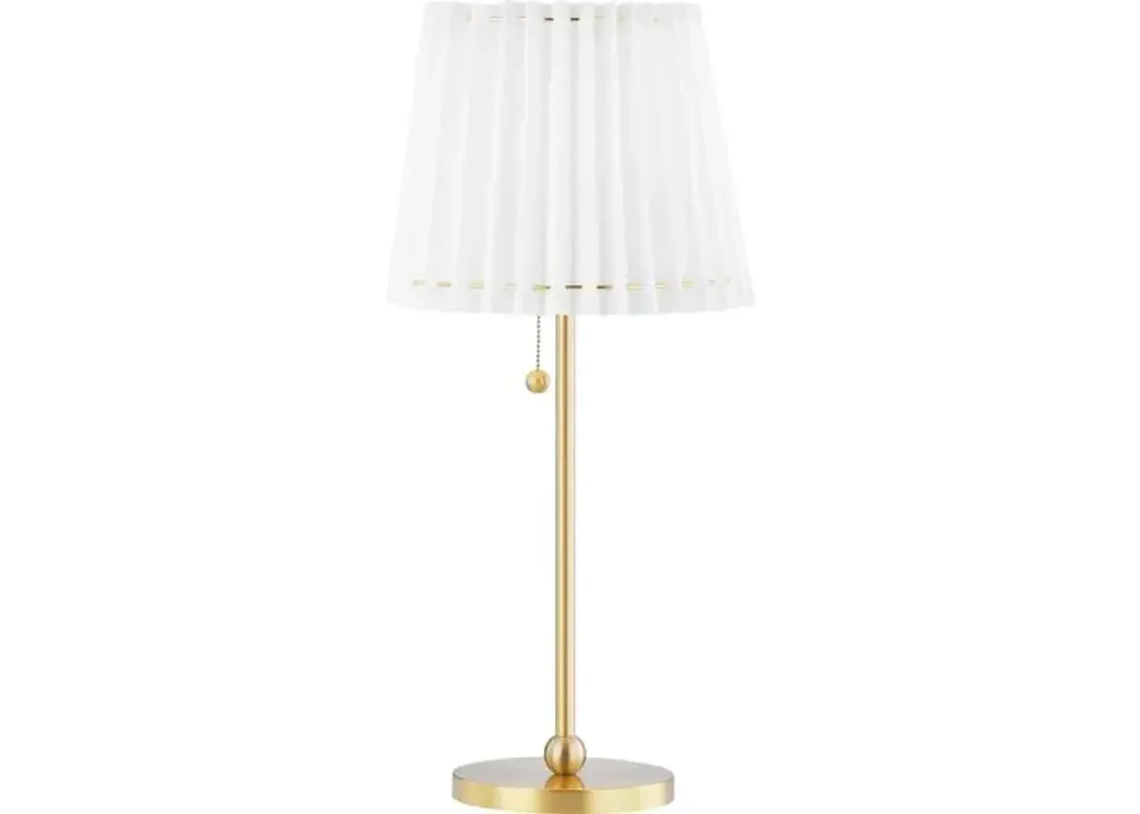 Avi Table Lamp - Belgian Linen - Gold