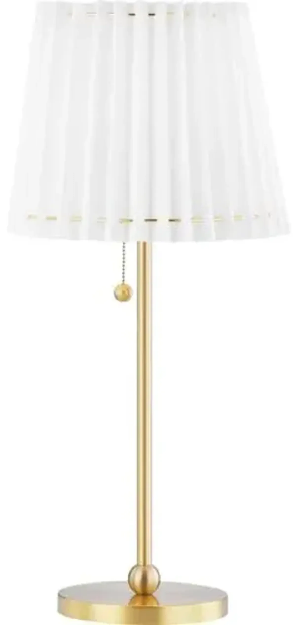 Avi Table Lamp - Belgian Linen - Gold