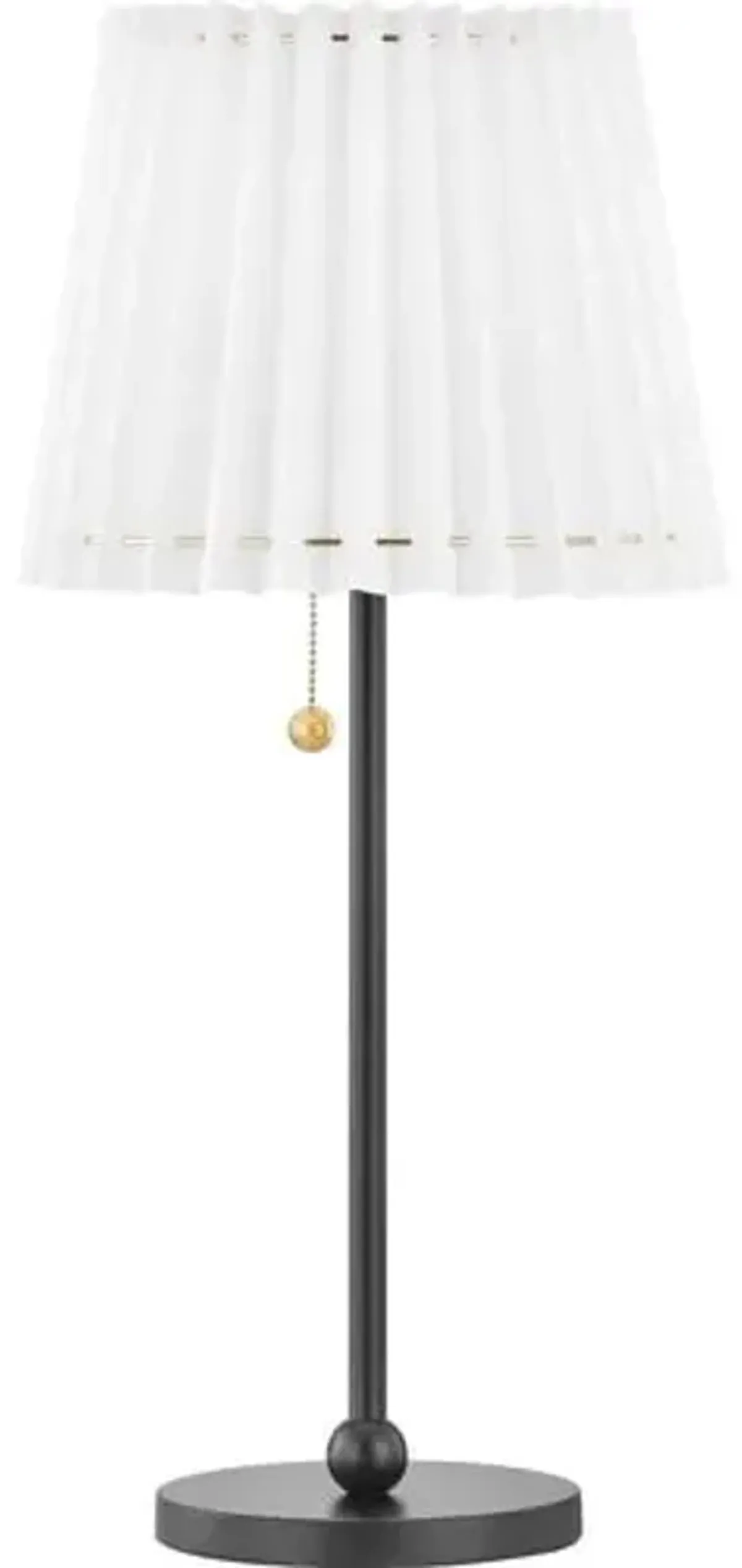 Avi Table Lamp - Belgian Linen - Black