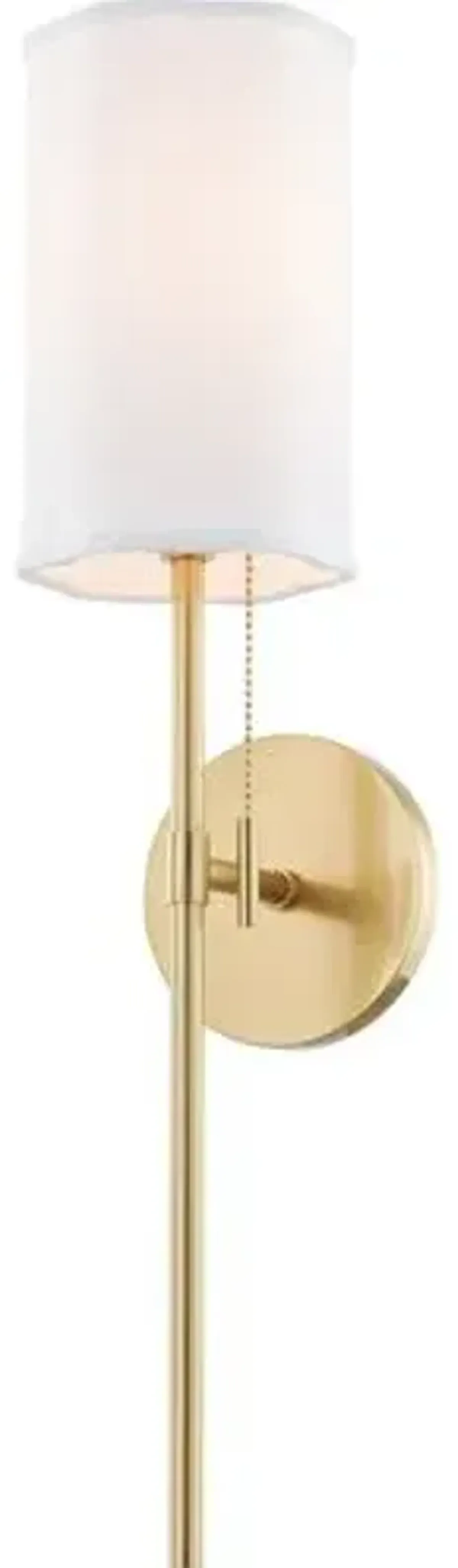 Maxine Tail Scallop Shade Wall Sconce - Gold