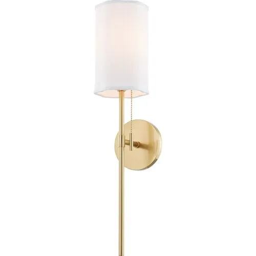 Maxine Tail Scallop Shade Wall Sconce - Gold