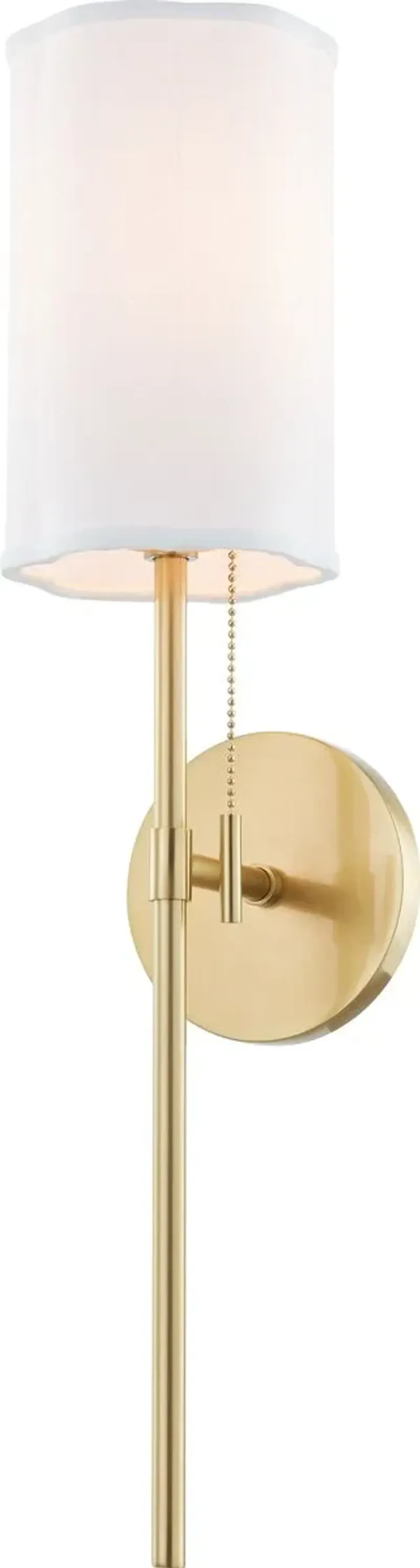 Maxine Tail Scallop Shade Wall Sconce - Gold