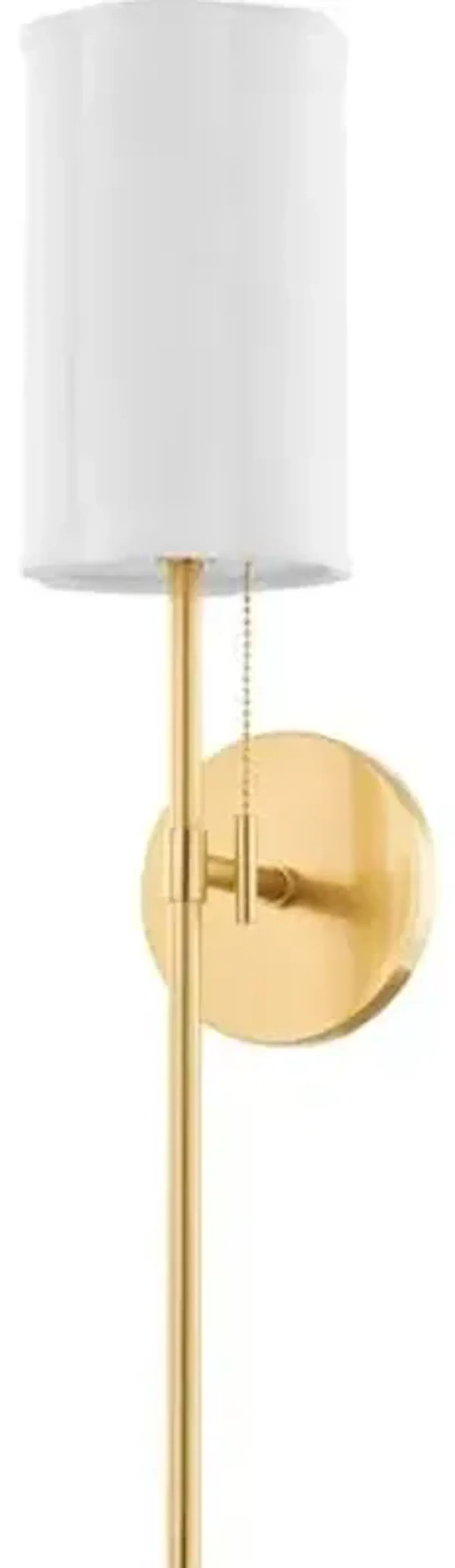 Maxine Tail Scallop Shade Wall Sconce - Gold