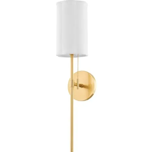 Maxine Tail Scallop Shade Wall Sconce - Gold