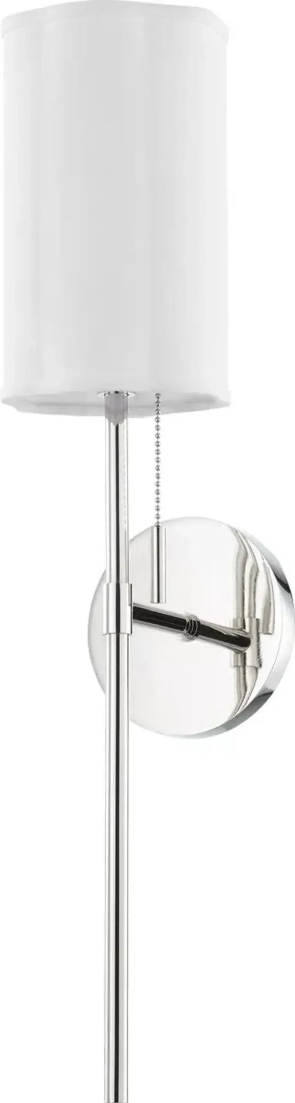 Maxine Tail Scallop Shade Wall Sconce - Silver