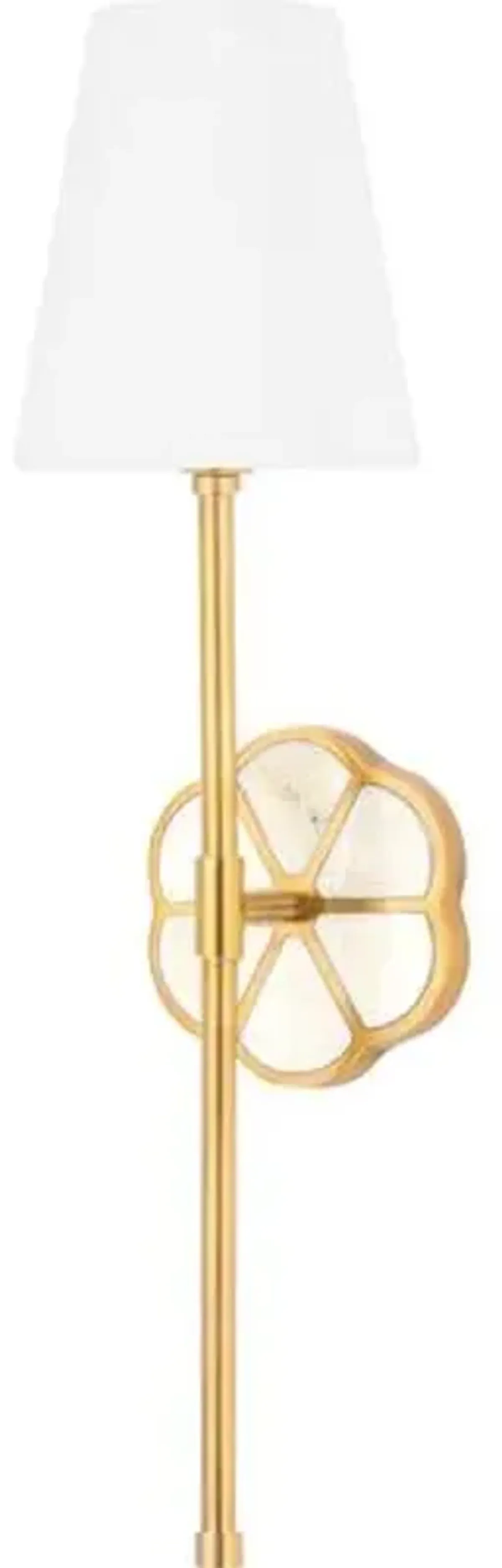 Shyla Tail Wall Sconce - Aged Brass - Gold