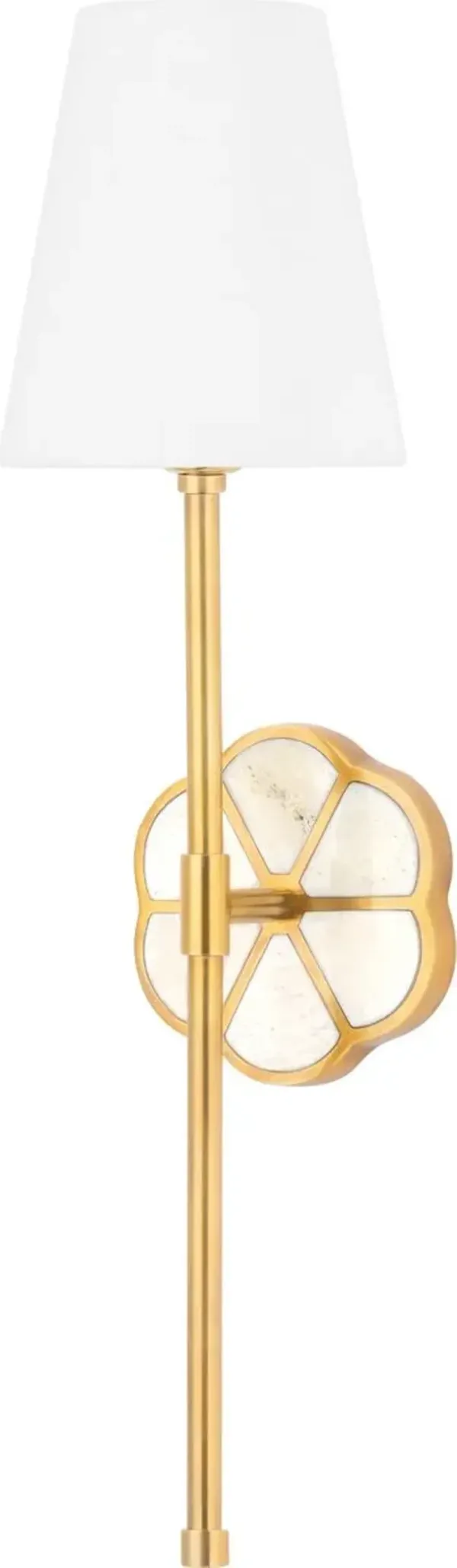 Shyla Tail Wall Sconce - Aged Brass - Gold