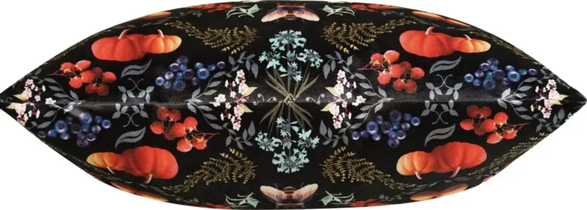 Janna Garden Pillow, Black/Multi