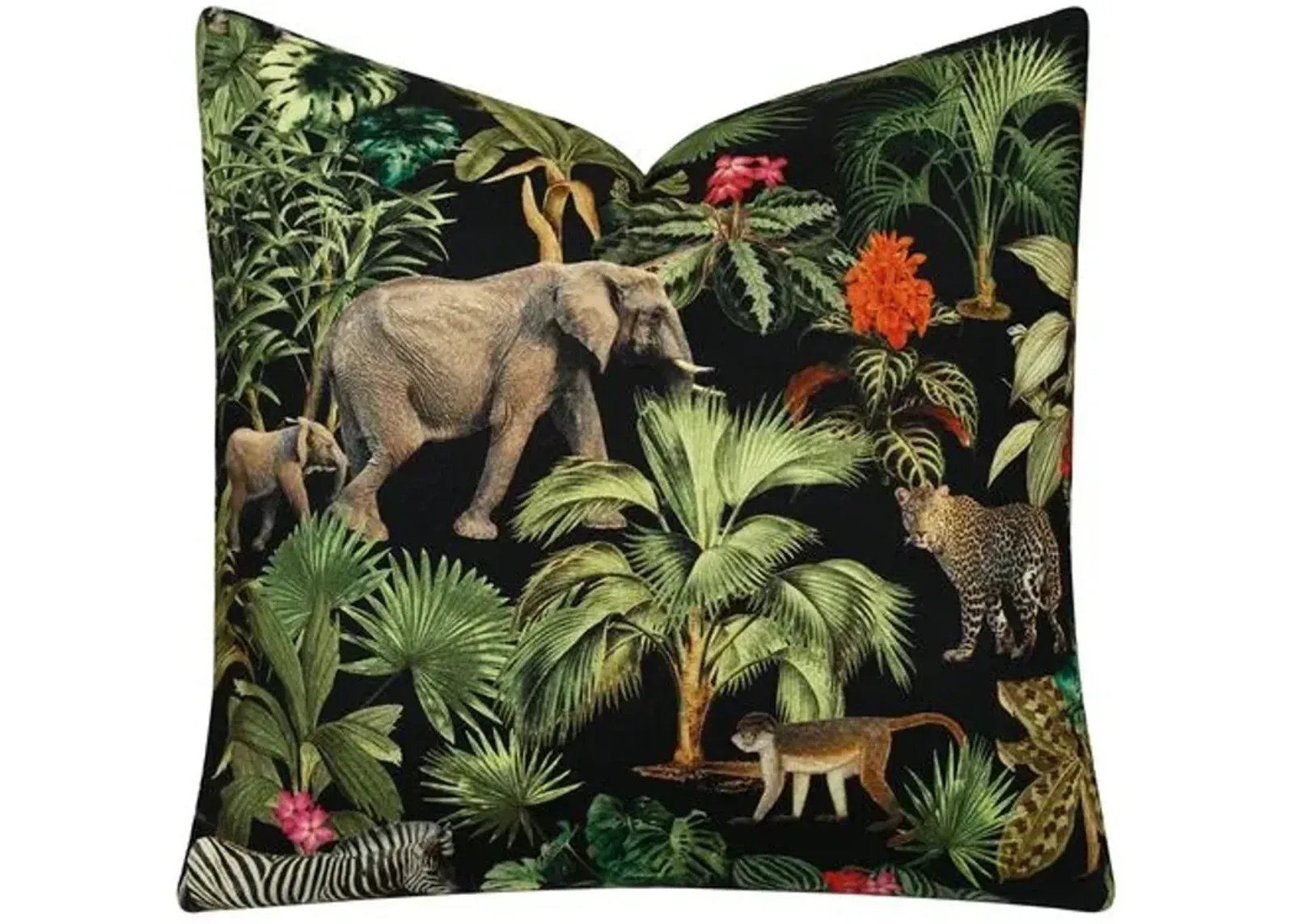 Mowgli Jungle Pillow - Black