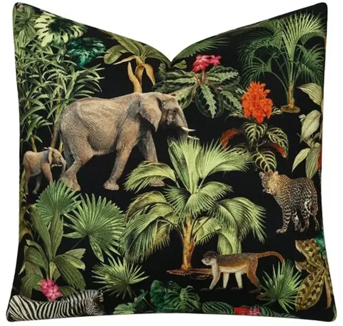 Mowgli Jungle Pillow - Black