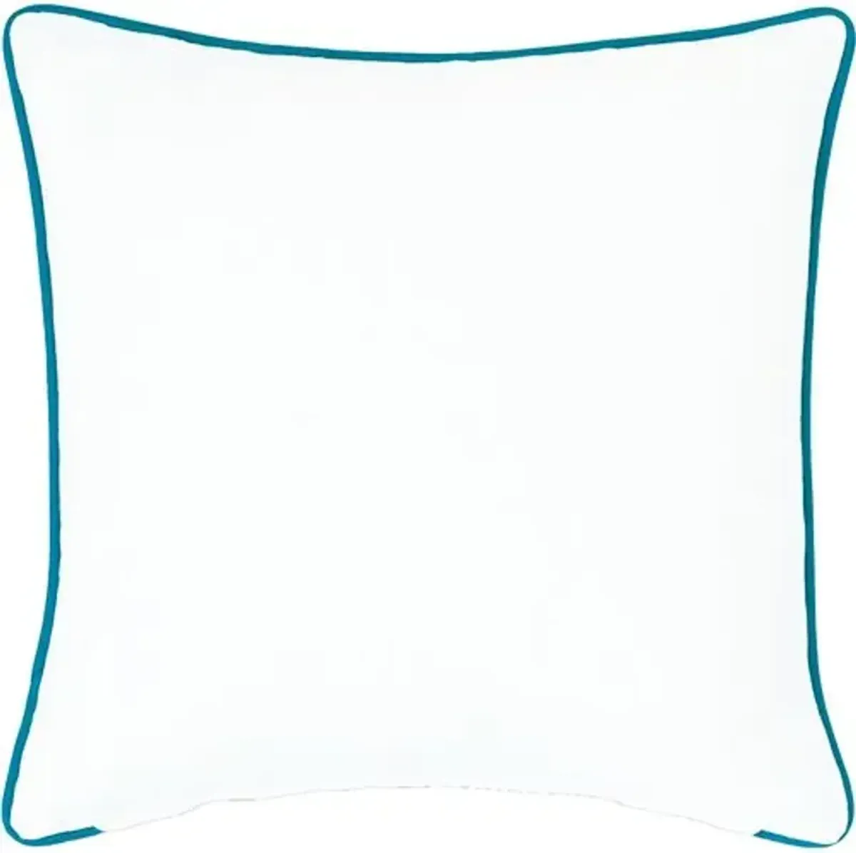 Azalea Embroidered Pillow - Blue/Green/White