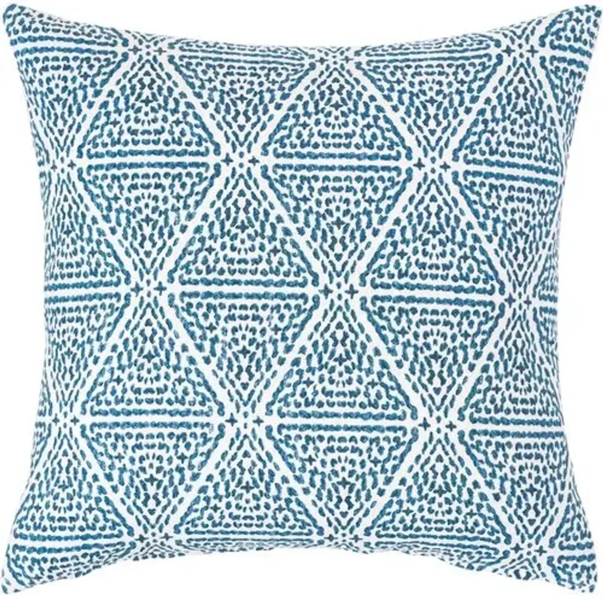 Azalea 20x20 Reversible Pillow - White/Green/Blue