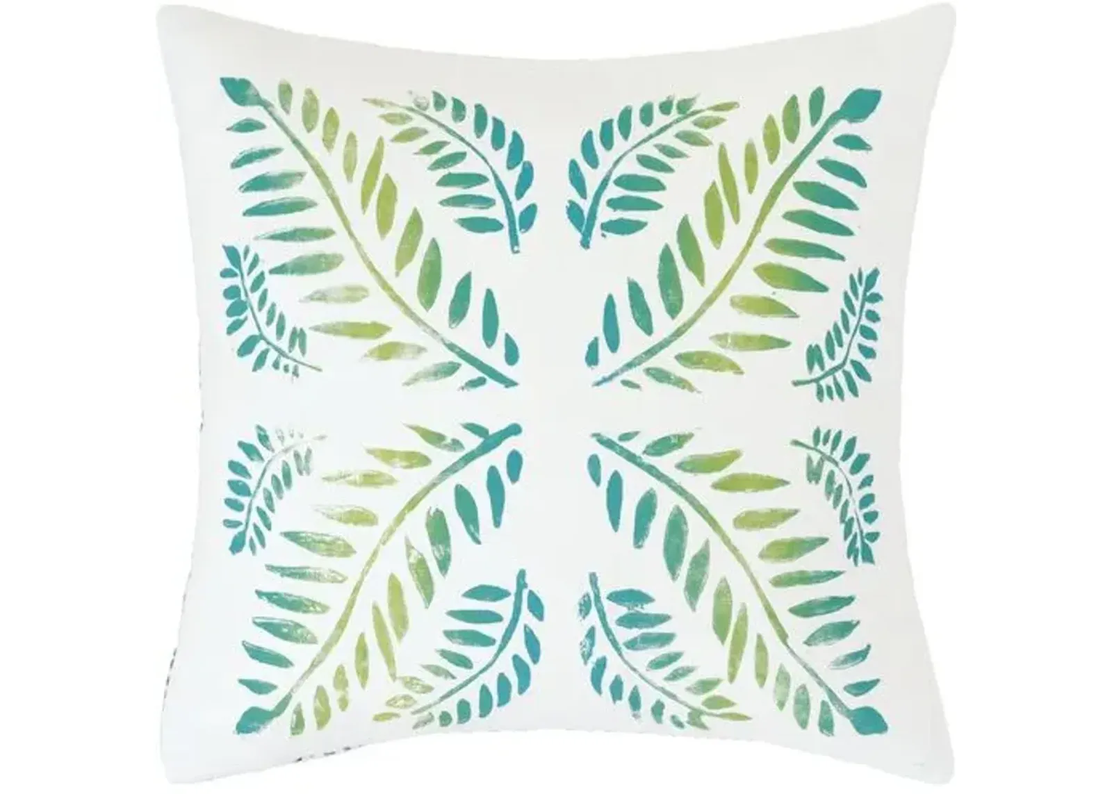 Azalea 20x20 Reversible Pillow - White/Green/Blue