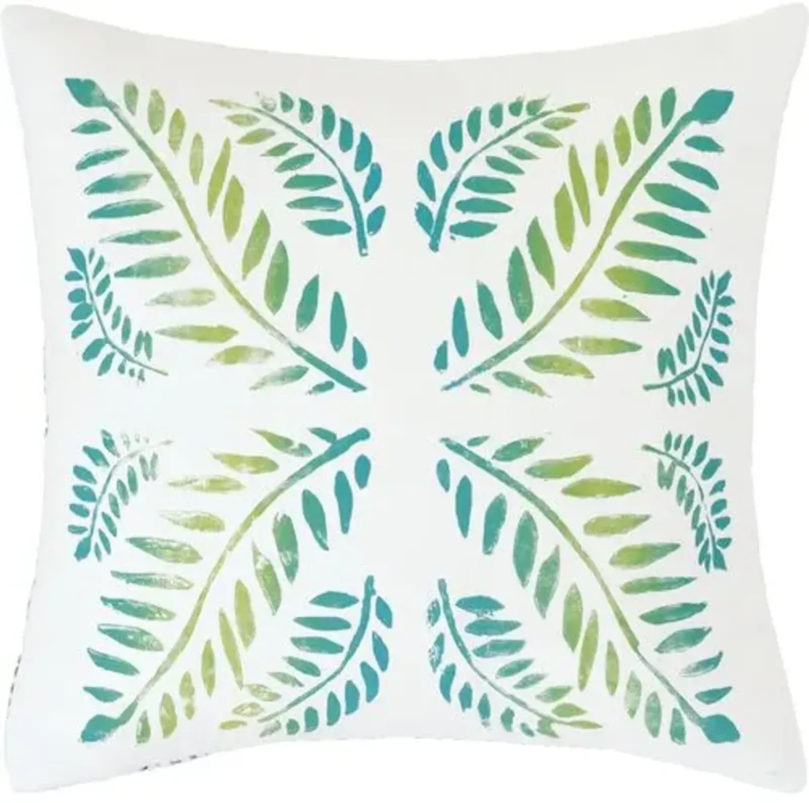 Azalea 20x20 Reversible Pillow - White/Green/Blue