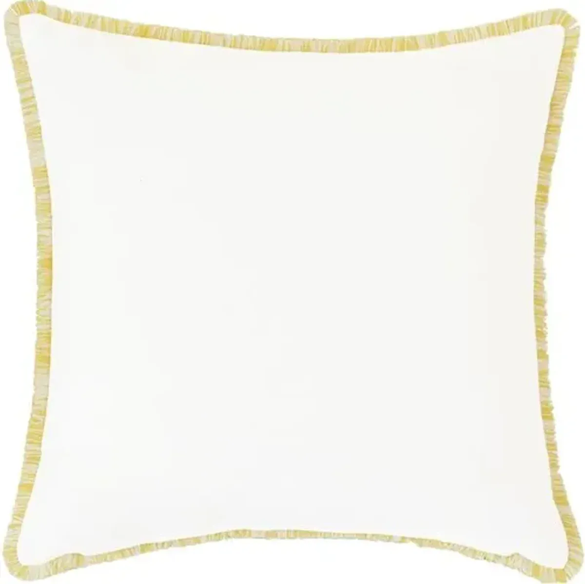 Marigold 20x20 Handpainted Pillow - White/Yellow