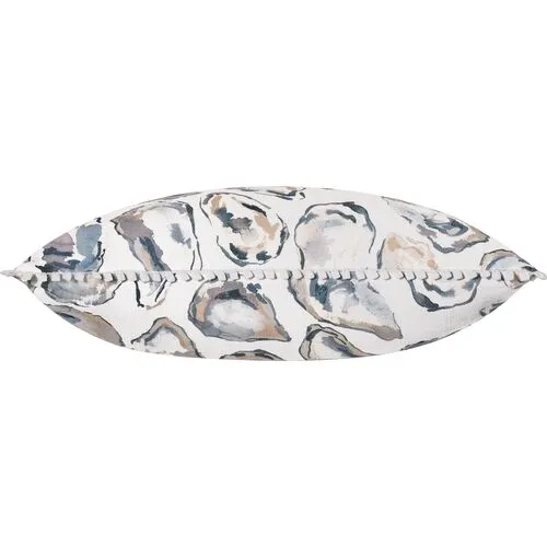 Montauk 15x18 Oyster Lumbar Pillow - White/Pastel