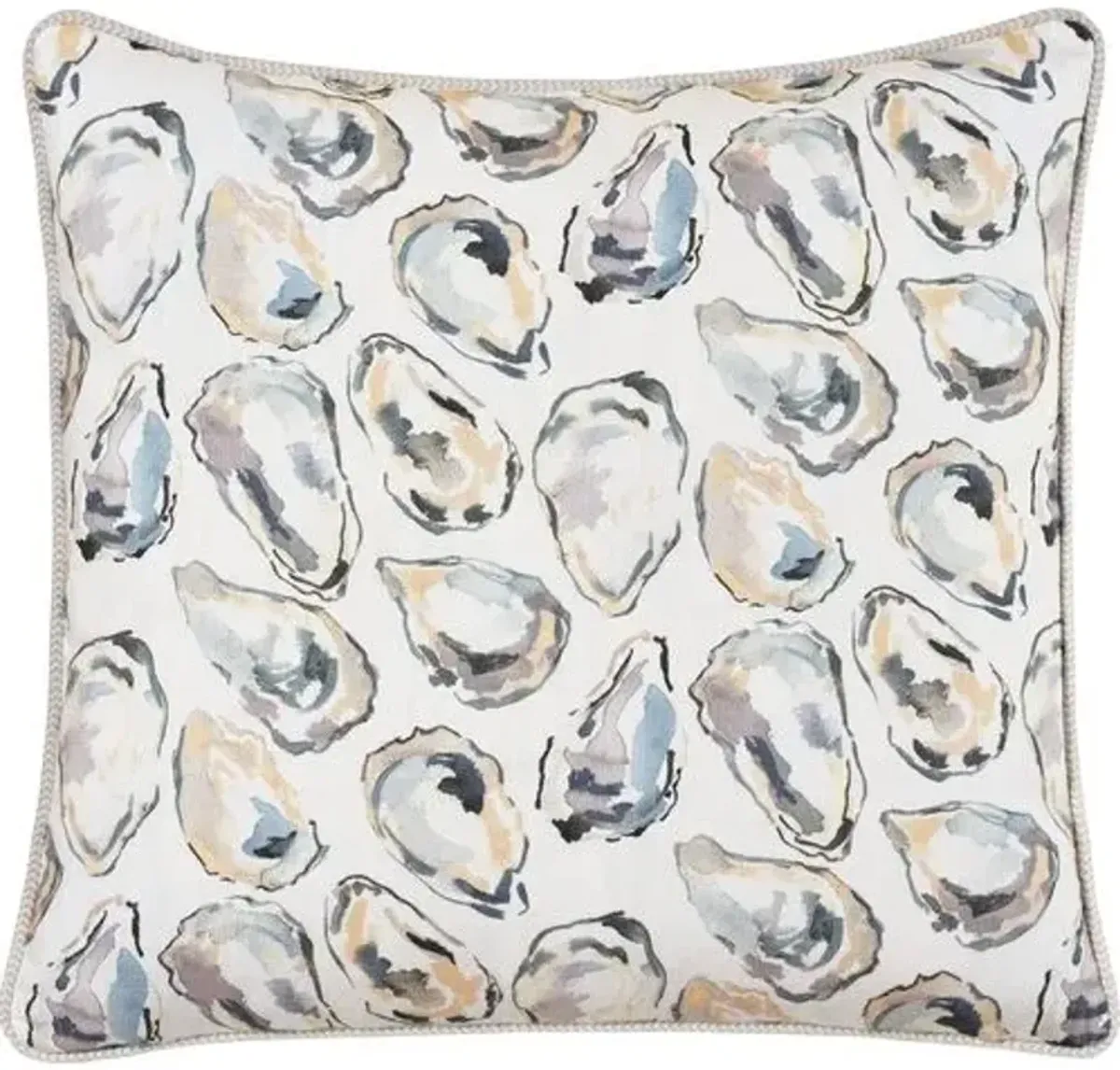 Montauk 20x20 Oyster Pillow - White/Pastel