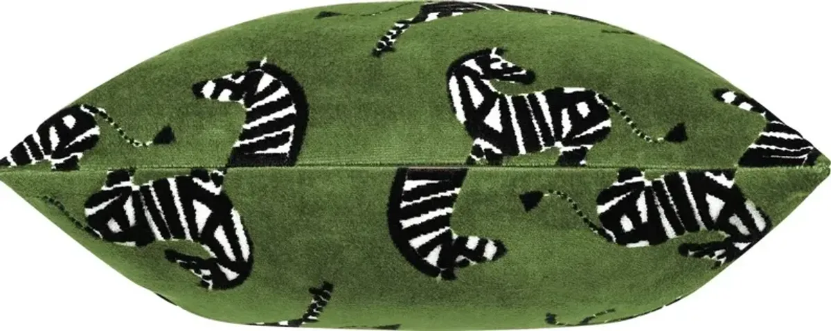 Kona Zebra Velvet Pillow