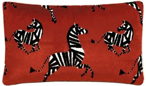 Kona Zebra Velvet Lumbar Pillow