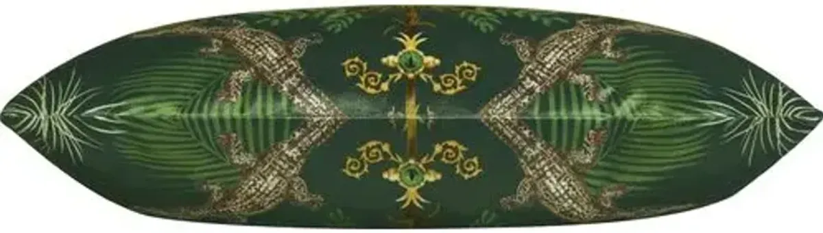 Juniper 13x22 Lush Paradise Lumbar Pillow - Green