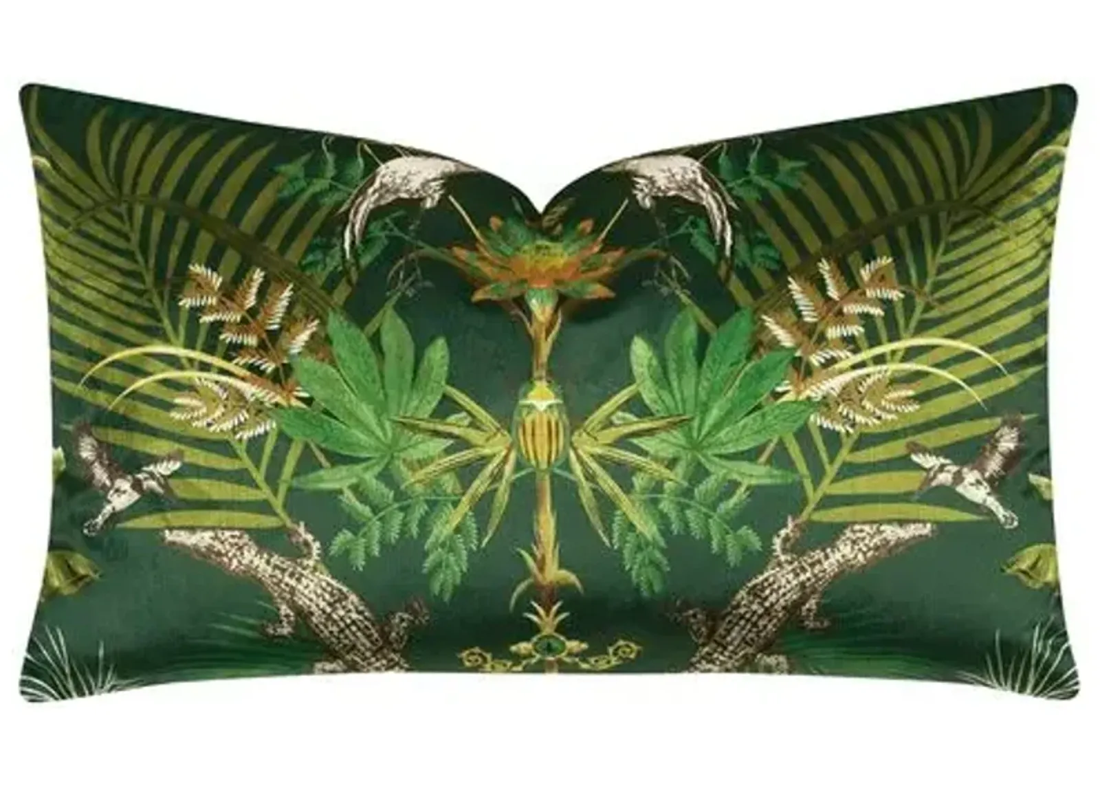 Juniper 13x22 Lush Paradise Lumbar Pillow - Green