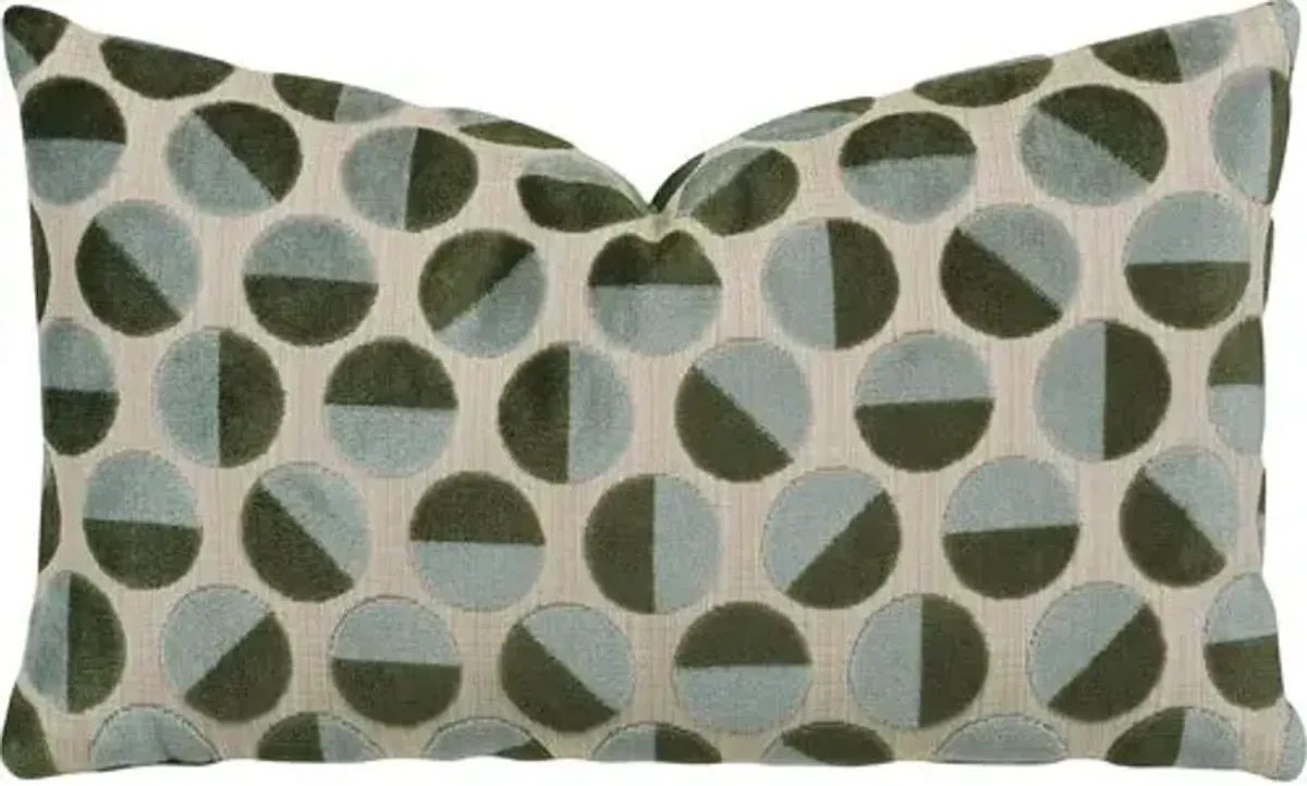 Gigi Lumbar Pillow - Spa Green