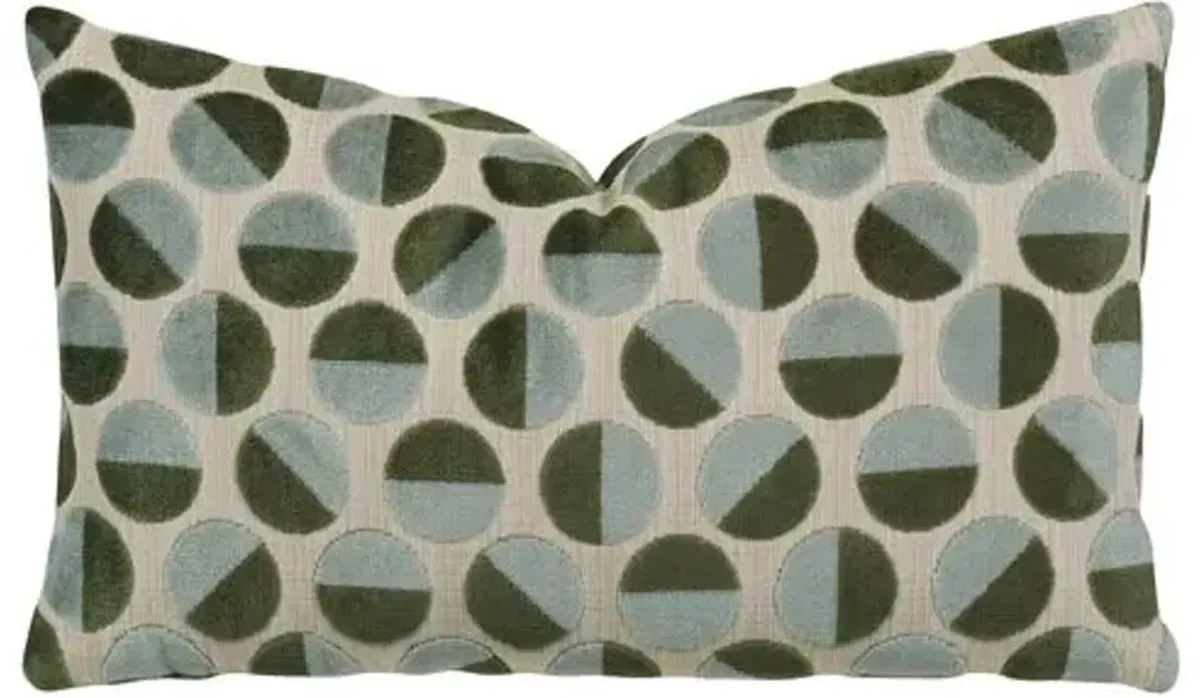 Gigi Lumbar Pillow - Spa Green