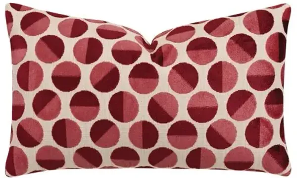 Gigi Geo Velvet Lumbar Pillow