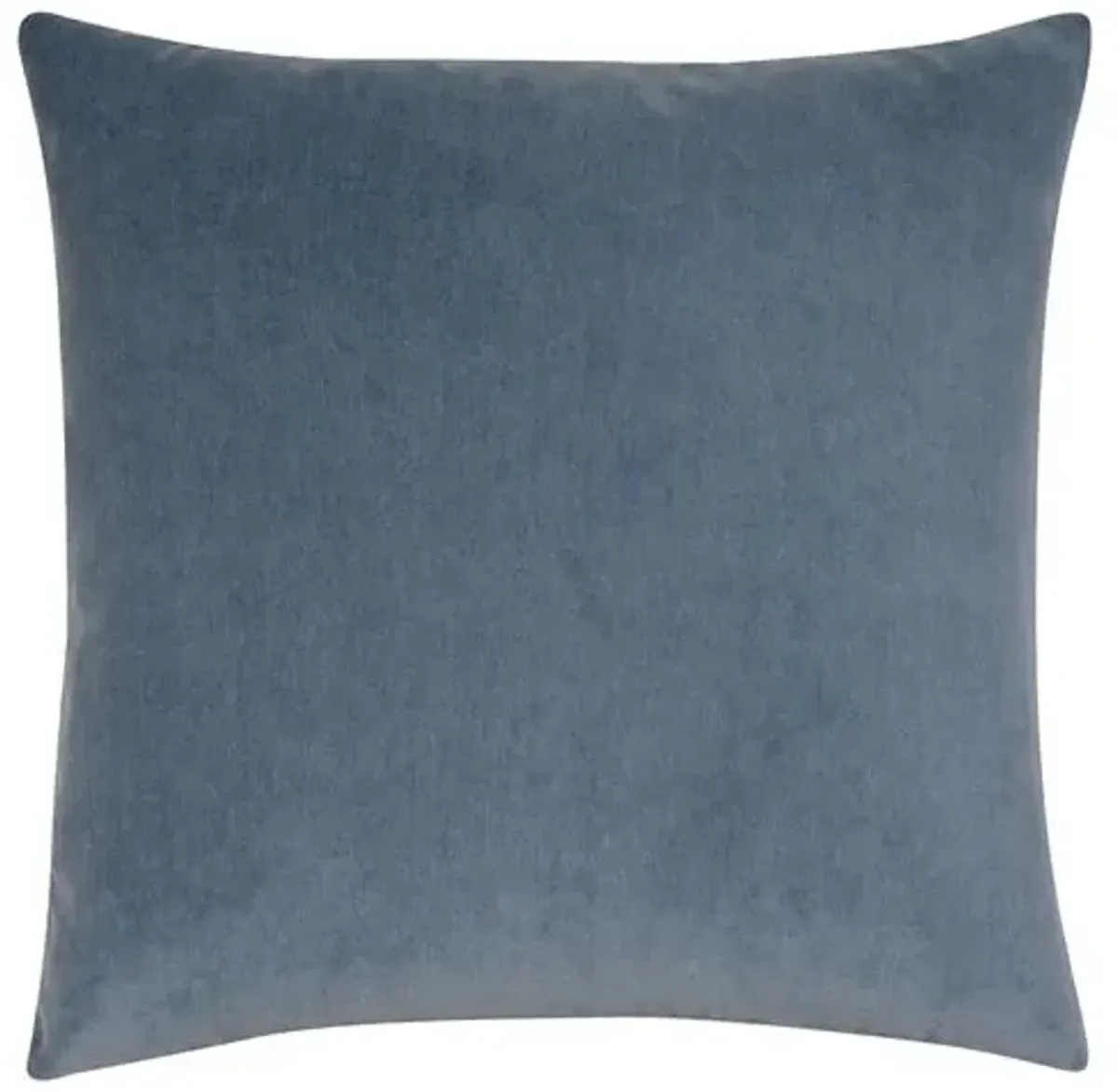 Lotty 20x20 Lace Pillow - Blue Denim/White