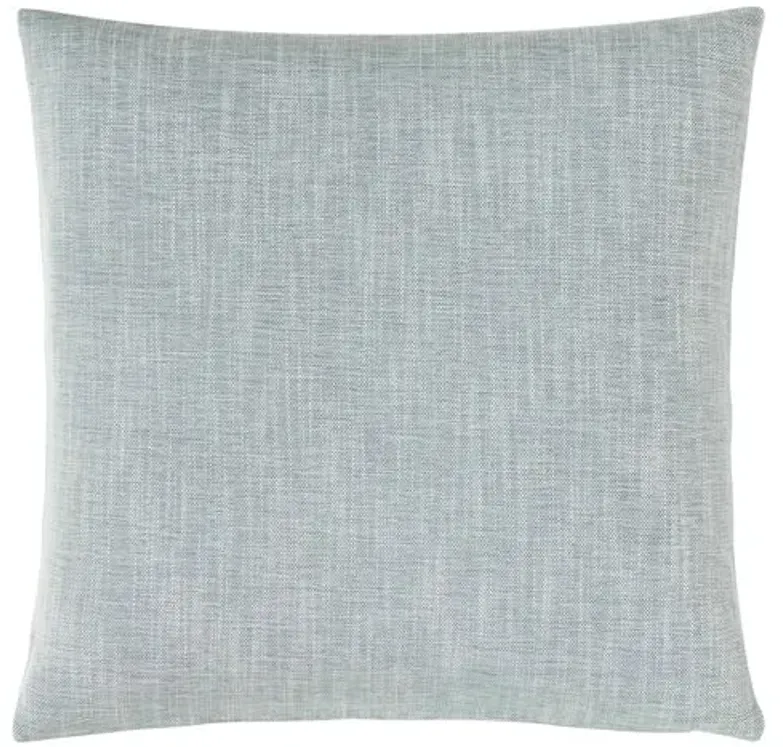 Lotty 22x22 Mitered Leaf Pillow - Blue