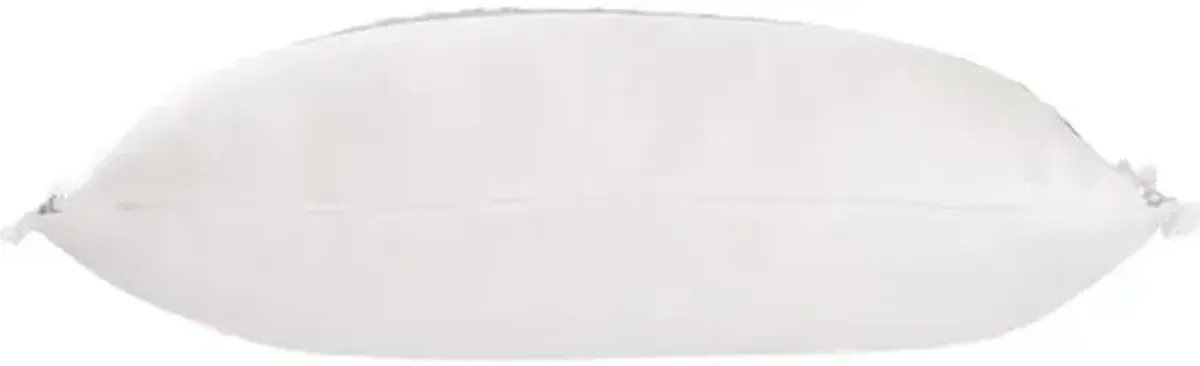 Lotty 15x26 Horizontal Leaf Lumbar Pillow - White/Blue