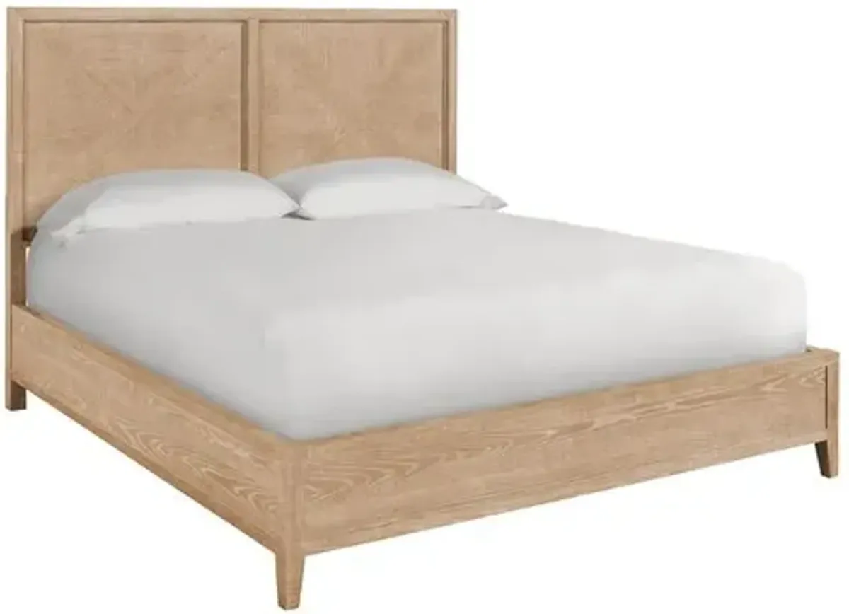 Makena Bed - Rustic Natural Oak - Brown