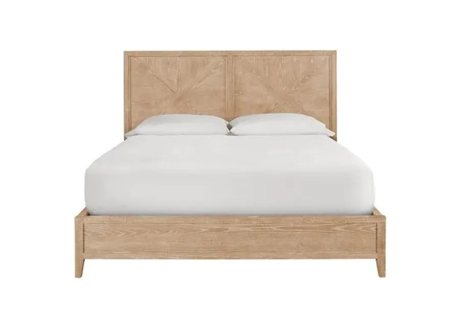 Makena Bed - Rustic Natural Oak - Brown