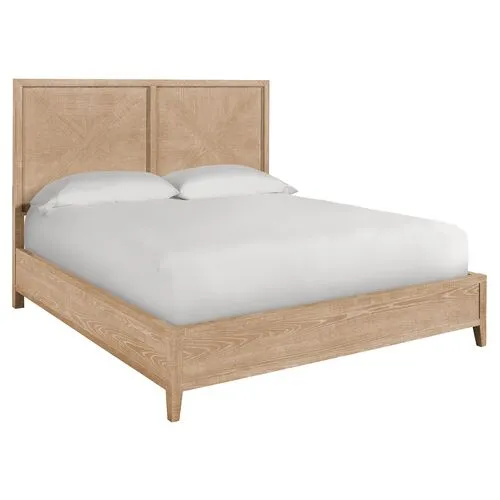 Makena Bed - Rustic Natural Oak - Brown