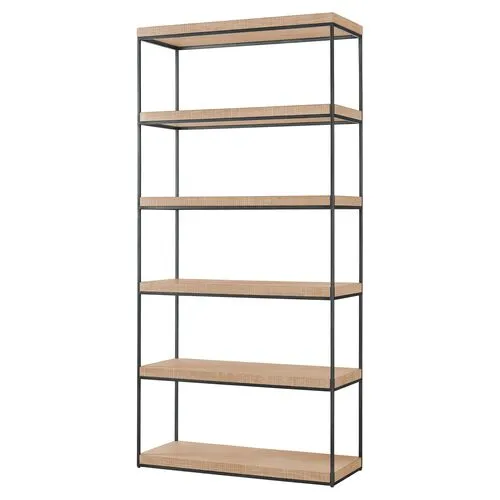 Makena Etagere - Natural Oak - Brown